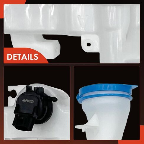 A-Premium Windshield Washer Reservoir Compatible with Select Honda Models - Civic 2012 2013 2014 2015, with (Cap/Washer Pump/Hose/Filler Neck/Bracket) - Replace# 76841TR3A01 in Saudi Arabia