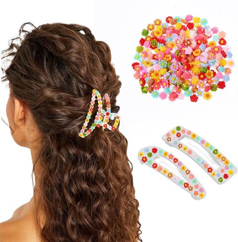 150 Pcs DIY Resin Flower Mini Flower Charms Mixed Colors Flower Beads Flatback Flower Resin Charms for DIY Craft Scrapbooking Decor in Saudi Arabia