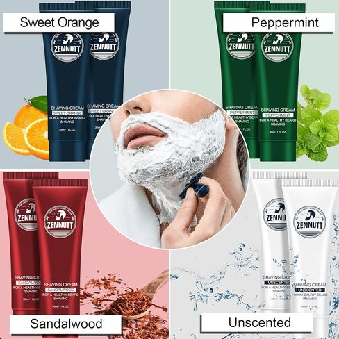 Shaving Kit for Men w/Straight Razor,Shaving Soap,2 PACK Shaving Cream,Pre-Shave Oil,After Shave Balm Gel,Mens Christmas Stocking Stuffers Gift for Men Husband Dad Him Unique Birthday Gifts Boyfriend in Saudi Arabia