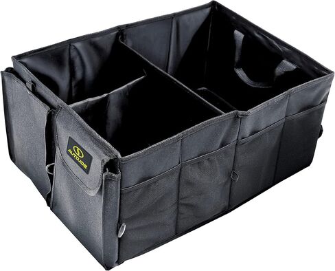 ATJ-CTSO-BLK Collapsible Auto Storage Organizer w/ Anchor Straps and Togle Fasteners for Hold Security, Adjustable Strap, Rip Resistant , Black in Kuwait