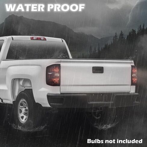 مصباح فرامل خلفي من CHEDA متوافق مع 2014 2015 2016 2017 2018 Chevy Silverado 1500/2015-2018 Chevy Silverado 2500 HD 3500 HD (يسار + يمين (عدسة سوداء)) in Kuwait