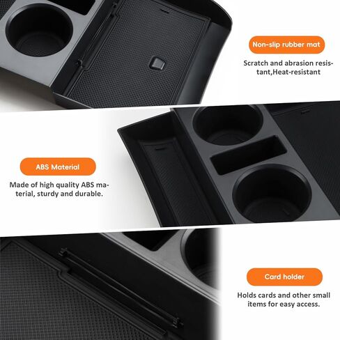 منظم وحدة التحكم المركزية MARCHFA متوافق مع 2023 2024 2025 Hyundai Palisade Accessories وحدة تخزين صينية سفلية للتخزين من أجل Palisade 2023 2024 مع حصائر مضادة للانزلاق وحاملي أكواب in Kuwait