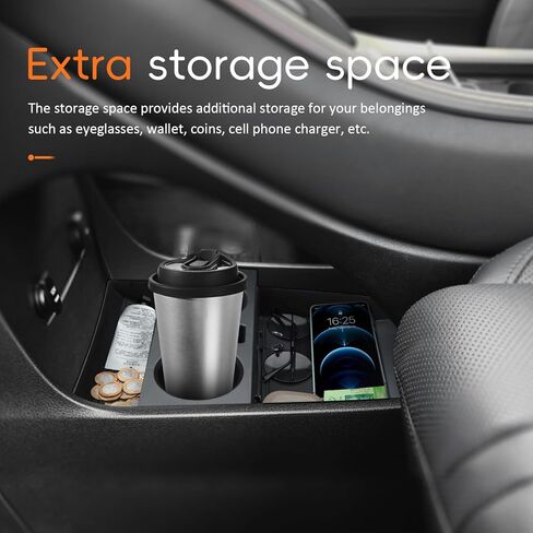 منظم وحدة التحكم المركزية MARCHFA متوافق مع 2023 2024 2025 Hyundai Palisade Accessories وحدة تخزين صينية سفلية للتخزين من أجل Palisade 2023 2024 مع حصائر مضادة للانزلاق وحاملي أكواب in Kuwait