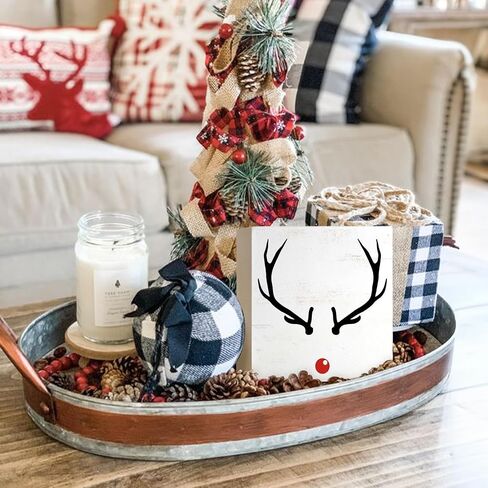 Mtrgdn Merry Christmas Sign، علامة عيد الميلاد الوردية، زينة شجرة عيد الميلاد الوردية، لوحة خشبية لشجرة عيد الميلاد، علامات عيد الميلاد للديكور المنزلي، علامة عيد ميلاد سعيد للطاولة in Kuwait
