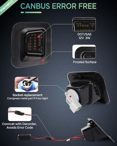 ضوء لوحة ترخيص LED لشاحنة بيك اب 2003-2018 دودج رام 1500 2500 3500، مصباح علامة مصد خلفي بعدسة مدخنة، 6000 ك أبيض in Kuwait