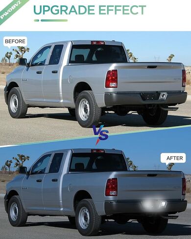 ضوء لوحة ترخيص LED لشاحنة بيك اب 2003-2018 دودج رام 1500 2500 3500، مصباح علامة مصد خلفي بعدسة مدخنة، 6000 ك أبيض in Kuwait