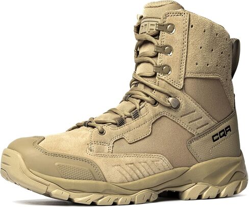 CQR Men's Military Tactical Boots, Lightweight 6 Inches Combat Boots, Durable EDC Outdoor Work Boots in Kuwait