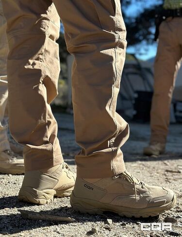 CQR Men's Military Tactical Boots, Lightweight 6 Inches Combat Boots, Durable EDC Outdoor Work Boots in Kuwait