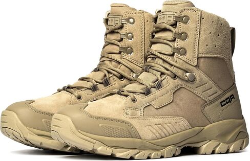 CQR Men's Military Tactical Boots, Lightweight 6 Inches Combat Boots, Durable EDC Outdoor Work Boots in Kuwait