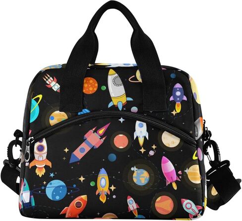 CBBYY Psychedelic Bat Lunch Bags for Women Men, Reusable Insulated Lunch Box, Adjustable Shoulder Straps Tote Lunch Bag for Work Picnic School in Kuwait