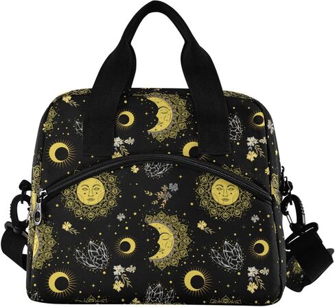 CBBYY Psychedelic Bat Lunch Bags for Women Men, Reusable Insulated Lunch Box, Adjustable Shoulder Straps Tote Lunch Bag for Work Picnic School in Kuwait