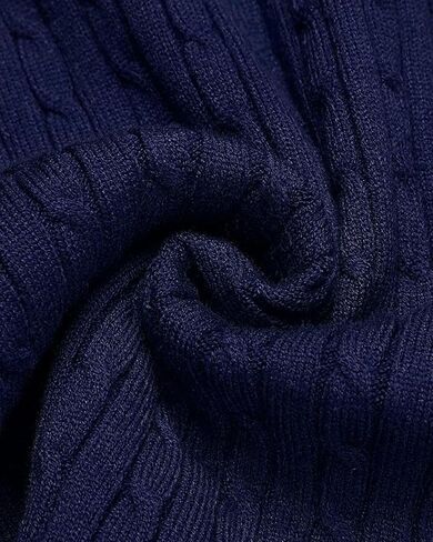 nine bull Mens Slim Fit Turtleneck Sweater Cable Knit Thermal Pullover Sweater in Kuwait