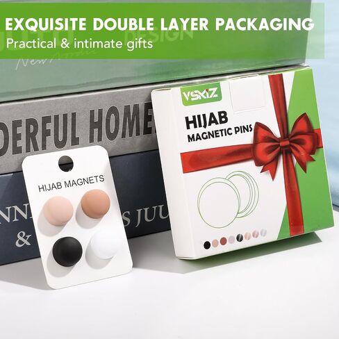 Strong Magnetic Hijab Pins, 4 Pack Powerful Hijab Magnets Multi-Use Pinless Hijab Magnetic Pins, Colorful Magnet Pins Scarf Magnetic Pin No-Snag Brooch Clasp for Clothes Dress Scarves (Matte) in Saudi Arabia
