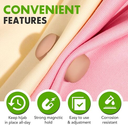 Strong Magnetic Hijab Pins, 4 Pack Powerful Hijab Magnets Multi-Use Pinless Hijab Magnetic Pins, Colorful Magnet Pins Scarf Magnetic Pin No-Snag Brooch Clasp for Clothes Dress Scarves (Matte) in Saudi Arabia
