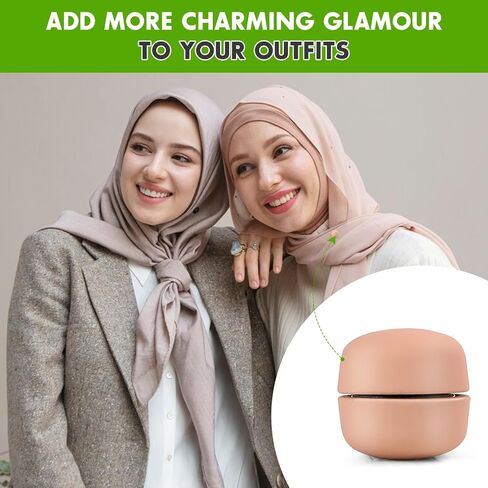 Strong Magnetic Hijab Pins, 4 Pack Powerful Hijab Magnets Multi-Use Pinless Hijab Magnetic Pins, Colorful Magnet Pins Scarf Magnetic Pin No-Snag Brooch Clasp for Clothes Dress Scarves (Matte) in Saudi Arabia