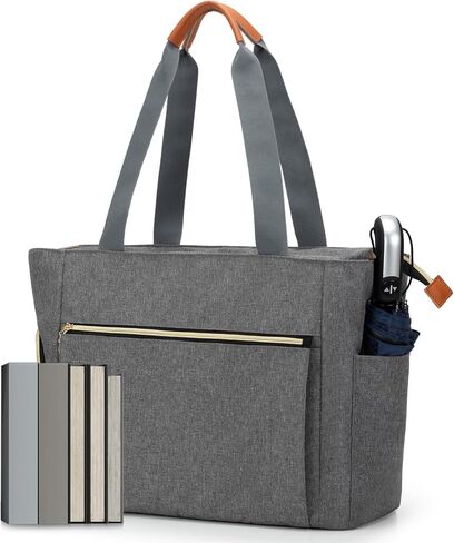 حقيبة حمل المعلم الدوارة من كورمو مع حجرة مبطنة للكمبيوتر المحمول تصل إلى 15.6 بوصة، حقيبة مدرس للتدريس والمكتب والحرف اليدوية، رمادي in Kuwait