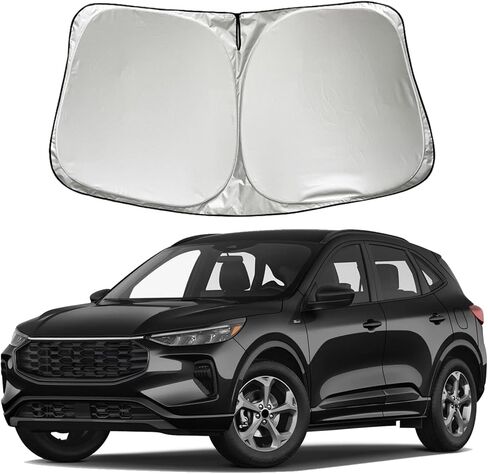 مظلة شمسية للزجاج الأمامي للسيارة متوافقة مع Ford Escape 2025 2024-2020 Fusion 2013-2020 SE SEL ST Line Elite Titanium Limited Platinum Hybrid الملحقات الداخلية، درع شمسي لنافذة السيارة in Saudi Arabia