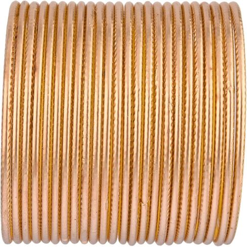 Efulgenz Indian Bangle Set Plain Matte Finish Metal Bangles for Women Two Dozen Wedding Bangles Set Plain Alloy Bangles Bollywood Bracelets Bridal Bangle Set for Women in Saudi Arabia