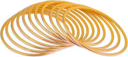 Efulgenz Indian Bangle Set Plain Matte Finish Metal Bangles for Women Two Dozen Wedding Bangles Set Plain Alloy Bangles Bollywood Bracelets Bridal Bangle Set for Women in Saudi Arabia