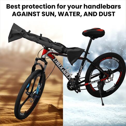 Besudo غطاء المقود حماية النقل Ebike - المقود الغطاء الواقي المقود غطاء المقود غطاء المقود للدراجات - غطاء دراجة للرف الخلفي المقود حماية المطر -30-B-US in Kuwait