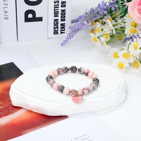 هدايا عيد ميلاد أولية للنساء - سوار أنيق من الحجر الطبيعي مع صينية خشبية، مثالي للفتيات المراهقات والأم والأخت وأفضل صديق والجدة وزميل العمل - فكرة هدية عيد ميلاد فريدة من نوعها in Kuwait