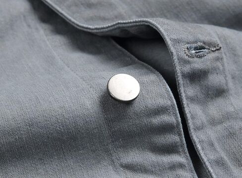 LAMKUKU Mens Denim Jacket Ripped Slim Jean Jacket Coat for Men in Kuwait