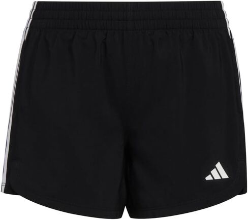 adidas Girls' Elastic Waistband Woven Pacer Gym Running Shorts in Kuwait