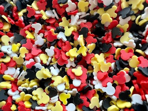 SBN Craft Supplies 50 جرام 5 مم شخصية النادي تحت عنوان رش الماوس شريحة فيمو رش وهمية رشات طين بوليمر مثالية لتزيين الطعام المزيف DIY in Kuwait