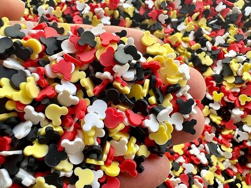 SBN Craft Supplies 50 جرام 5 مم شخصية النادي تحت عنوان رش الماوس شريحة فيمو رش وهمية رشات طين بوليمر مثالية لتزيين الطعام المزيف DIY in Kuwait