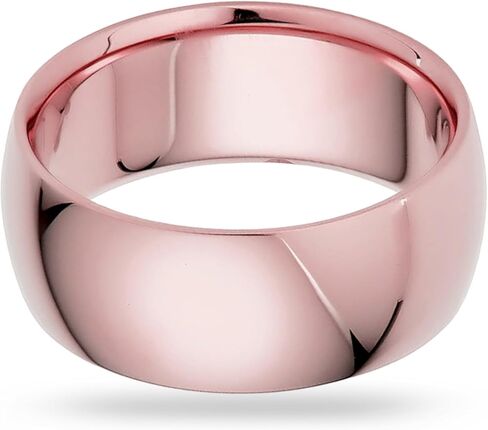 Classic 8mm SOLID GOLD Wedding Band Rings, Comfort Fit in 10K and 14K Yellow Gold, White Gold or Rose Gold in Kuwait