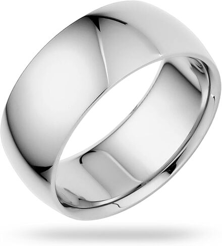 Classic 8mm SOLID GOLD Wedding Band Rings, Comfort Fit in 10K and 14K Yellow Gold, White Gold or Rose Gold in Kuwait