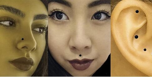 DesignedDazzle Small 2mm Height Magnetic Nose Stud in Kuwait