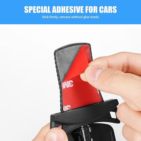 UGSHY قطعة واحدة من مرآة الرؤية الخلفية الداخلية للسيارة، مرآة مساعدة، مرآة منحنية صغيرة قابلة للطي بزاوية 360 درجة، ملحقات تعديل الديكور ذاتية اللصق، مناسبة لمعظم الموديلات (أسود) in Kuwait