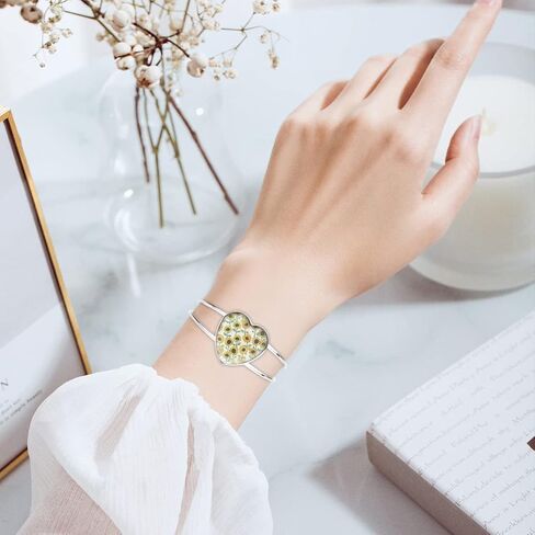 BUUFAN 24PCS Bezel Blank Bangle 25MM Adjustable Bezel Tray Settings Bracelets with Clear Glass Cabochon Base for Crafting DIY Jewelry Making in Kuwait