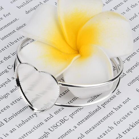 BUUFAN 24PCS Bezel Blank Bangle 25MM Adjustable Bezel Tray Settings Bracelets with Clear Glass Cabochon Base for Crafting DIY Jewelry Making in Kuwait