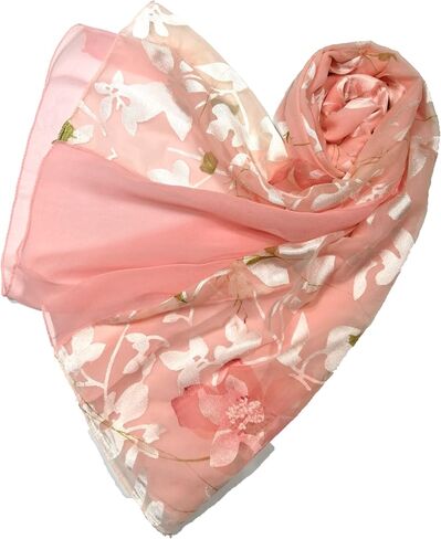 Shanlin Floral Silk Feel Shawl Evening Wrap in Gift Box in Kuwait