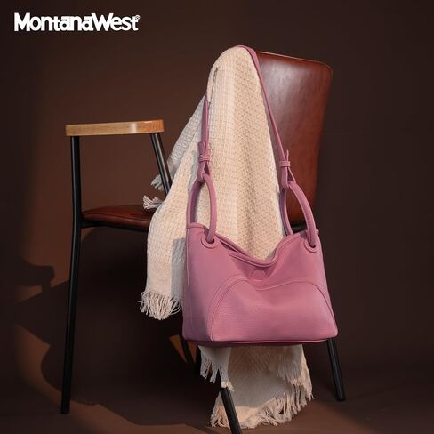 مونتانا ويست 2 قطعة محافظ للنساء حقيبة هوبو صغيرة حقيبة كتف مترهل محفظة دلو مجموعة حقائب كروسبودي تصميم ناعم in Saudi Arabia
