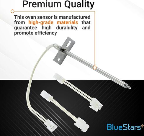 [Upgraded] 12001656 Oven Temperature Sensor Replacement Part by Blue Stars - Exact Fit for Whirlpool & Kenmore Ovens - Replaces AP4009009 74004943 PS1570174 12001554 12001656VP in Kuwait