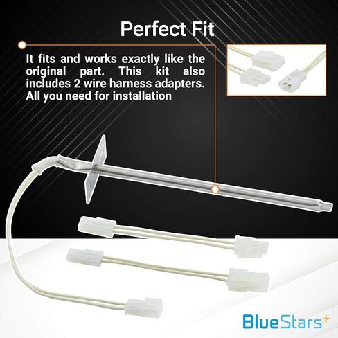 [Upgraded] 12001656 Oven Temperature Sensor Replacement Part by Blue Stars - Exact Fit for Whirlpool & Kenmore Ovens - Replaces AP4009009 74004943 PS1570174 12001554 12001656VP in Kuwait