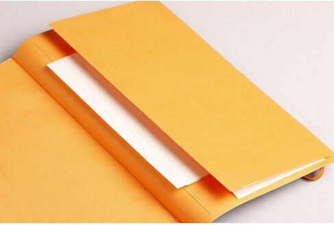 RHODIA 117455C - دفتر ملاحظات مرن بيج - A5 - نقطة منقط - 160 صفحة - ورق كليرفونتين عاجي 90 جم/م - إشارة مرجعية، إغلاق مرن - غطاء جلد صناعي - مجموعة Rhodiarama in Kuwait