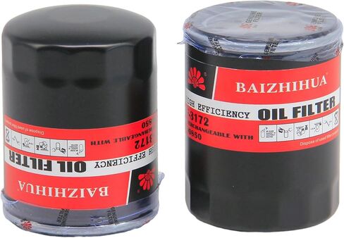 2-PACK BAIZHIHUA LF-3172 فلتر ناقل الحركة (10 ميكرون) استبدال فلتر زيت مجموعة المحرك 100850 يناسب الجندب 718K-720K-725K، 618، 718، 720 Onan، 721-718D، 721-725، 721D جزازة سلسلة الجوزاء in Kuwait