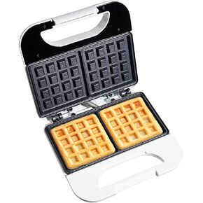 اطبخ باستخدام صانعة الوافل الملونة - 750 وات، ألواح غير لاصقة، سهلة التنظيف، مبيت بارد الملمس وأقدام مقاومة للانزلاق، رمادي in Kuwait