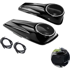 6.5" Saddlebag Speaker Lids Fit For Harley Touring Road King Road Glide Street Glide Electra Glide Ultra Classic Ultra Limited Tri Glide 2014 to 2023