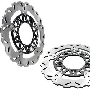 POWERJAMES 7.0mm Thickness Black Floating Rear Brake Rotor Fits for Harley Davidson 06-17 VRSC, V-Rod, Street Rod, Night Rod, V-Rod Muscle (Black)
