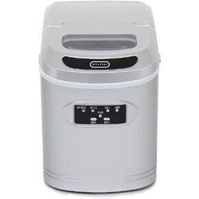 صانعة الثلج المدمجة من وينتر IMC-270MS، 27 رطل، فضي معدني