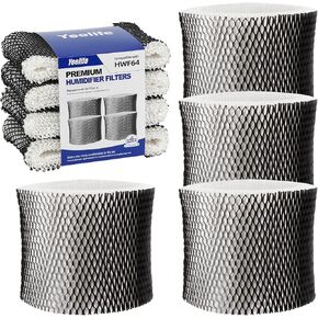 فلتر مرطب Yeelife HWF64 متوافق مع Sunbeam SCM1746، مع Holmes HWF64، HM1730، HM1745، HM1746، HM1750، HM2200 - فلتر B (4 عبوات)
