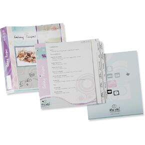 Baker's Recipe Organizer Kit: LONG Index Tabs for Three-ring Binder with Cover