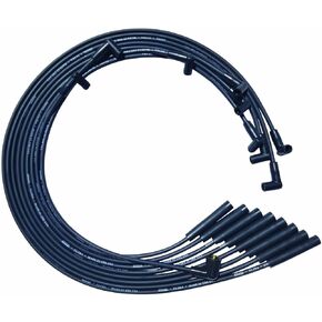 Moroso 51060 Ultra Series Black Spark Plug Wires, Mopar Chrysler 361/383/400/440, Straight Plug Ends, HEI Distributor