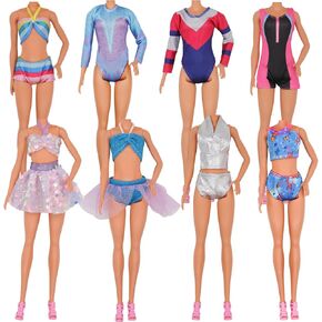 EuTengHao Girl Dolls Clothes Swimsuit Bikini for 10inch -11.5 inch Girl Dolls Handmade Bikini Swimsuit Bathing Suit for Dolls Beach Style Girls Kids Xmas Gift (8 Sets)
