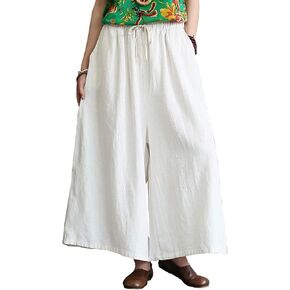 شنغهاي قصة معطف الكتان سترة طويلة اللباس النمط الصيني شيونغسام فساتين واسعة الساق السراويل للنساء in Kuwait